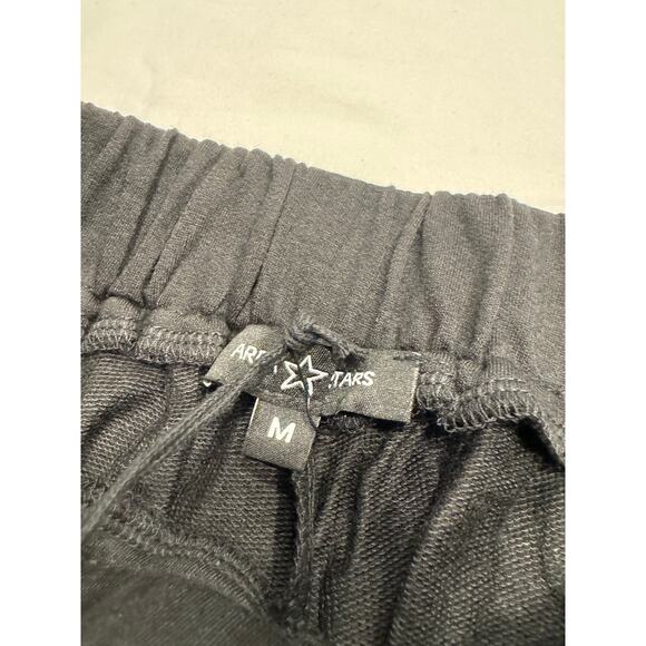 NEW Area Stars Wide Leg Long Pants Womens Size M Black Elastic Waist Pull On NWT - Picture 5 of 11